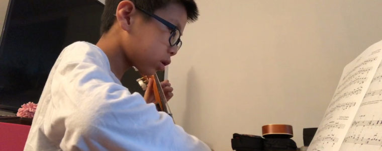 MAP student performing a piece.