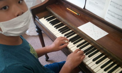 Learning piano